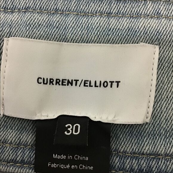 Current/Elliott High Rise Bell Bottom Flare Leg Denim Jeans Size 30 - Picture 13 of 13